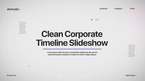 Free Corporate Timeline Slideshow Free After Effects Templates